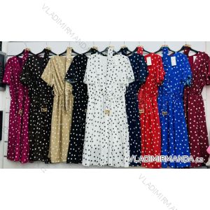 Kurzärmliges Sommer-Freizeitkleid für Damen (S/M/L EINHEITSGRÖSSE) ITALIAN FASHION IMWGB25022