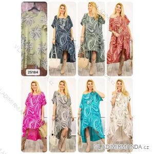 Kurzärmliges Sommer-Freizeitkleid für Damen (S/M/L EINHEITSGRÖSSE) ITALIAN FASHION IMWGB25022