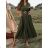 Women's Long Chiffon Short Sleeve Dress (S/M ONE SIZE) ITALIAN FASHION IMWGS231048