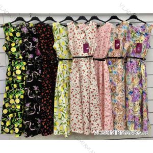Long summer Spanish dress, long sleeve, women's, oversized (42/44/46 ONE SIZE) ITALIAN FASHION IMWCP25166