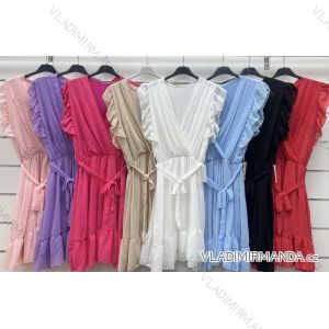 Long summer Spanish dress, long sleeve, women's, oversized (42/44/46 ONE SIZE) ITALIAN FASHION IMWCP25166