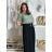 Tunika mit Anhänger Kurzarm Damen Übergröße (3XL/4XL ONE SIZE) ITALIAN FASHION IMC23020 -   grünes Khaki -
