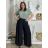 Tunika mit Anhänger Kurzarm Damen Übergröße (3XL/4XL ONE SIZE) ITALIAN FASHION IMC23020 -   grünes Khaki -