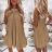 Sommerkleid Damen (uni sl) MODA ITALY IMD20299 grünes Khaki S / M / L