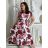 Šaty dlouhé letní krátký rukáv dámské (S/M/L ONE SIZE) ITALSKÁ MÓDA IMD250001
