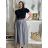 Elegante Hose mit Gürtel für Damen (S/M/L ONE SIZE) ITALIAN FASHION IM425057 -   grau -   S / M / L