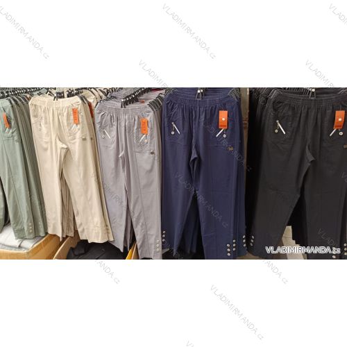Kalhoty dlouhé strečové nadrozměr dámské (m-4xl) JST JST25K-8880