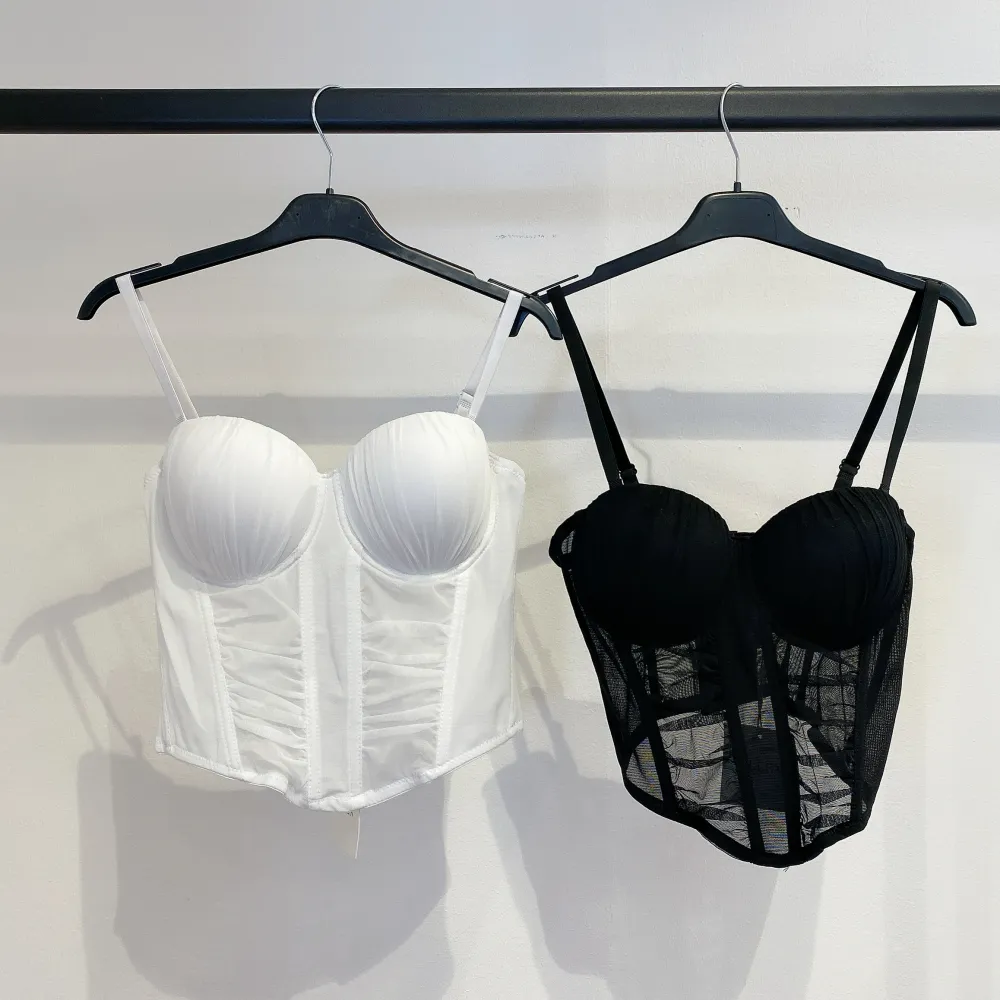 Croptop na ramínka dámský (S/M/L ONE SIZE) ITALSKÁ MÓDA IMPMD253526p
