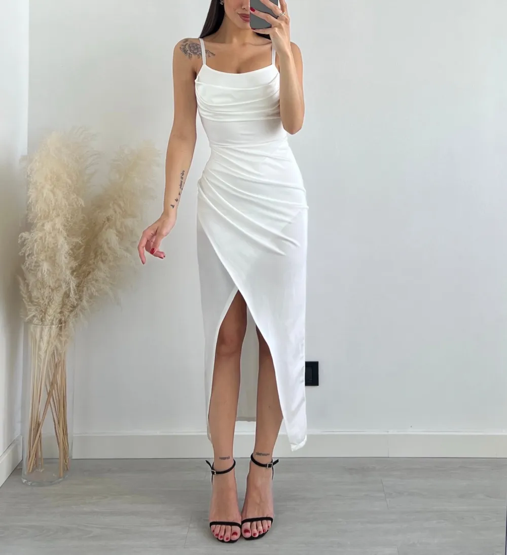 Šaty dlouhé elegantní letní na ramínka dámské (S/M/L ONE SIZE) ITALSKÁ MÓDA IMPMD2532688