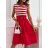 Women's short sleeve summer casual dress (S/M/L ONE SIZE) ITALIAN FASHION IMWGB25022