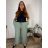 Women's long summer trousers, oversized (42/44 ONE SIZE) ITALIAN FASHION IMC25292