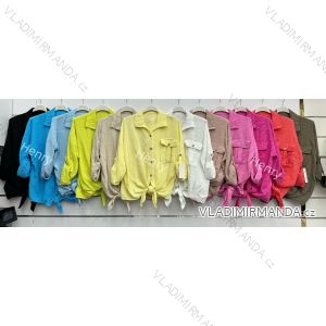 Košeľa 3/4 dlhý rukáv mušelín dámska (S/M/L ONE SIZE) TALIANSKA MÓDA IMWHB251413