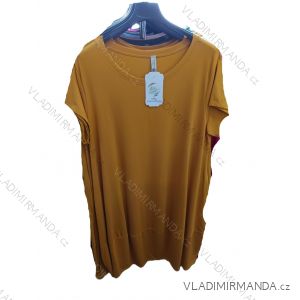 Tunika letní krátký rukáv dámská nadrozměr (42/44/46 ONE SIZE) ITALSKÁ MODA IM725156