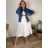 Denim jacket women's plus size (2XL-6XL) MOON GIRL SUN24GYD1892/DUR 6XL blue