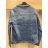 Denim jacket women's plus size (2XL-6XL) MOON GIRL SUN24GYD1892/DUR 6XL blue
