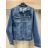 Denim jacket women's plus size (2XL-6XL) MOON GIRL SUN24GYD1892/DUR 3XL blue