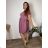 Women's oversized summer short sleeve dress (44/46/48 ONE SIZE) ITALIAN FASHION IM425064