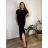 Women's long short sleeve dress (40/42 ONE SIZE) ITALIAN FASHION IMD24127
