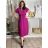 Šaty dlouhé letní krátký rukáv dámské (S/M/L/XL ONE SIZE) ITALSKÁ MODA IMD24042