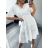 Ärmelloses Sommerkleid für Frauen (uni sm) ITALIAN FASHION IMD20550 weiß XL/2XL
