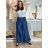 Kalhoty dlouhé letní oversize dámské ANDY (M/L/XL ONE SIZE) ITALSKÁ MÓDA IMWGS251152/DUR M/L/XL světle modrá