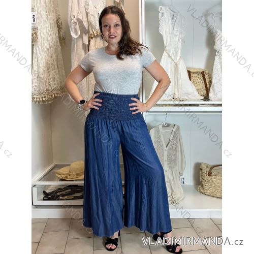 Elegant women's trousers (S/M/L ONE SIZE) ITALIAN FASHION IMWGS25007 M/L/XL dark blue