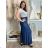 Elegant women's trousers (S/M/L ONE SIZE) ITALIAN FASHION IMWGS25007 M/L/XL dark blue