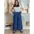Elegant women's trousers (S/M/L ONE SIZE) ITALIAN FASHION IMWGS25007 M/L/XL dark blue