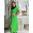 Šaty letní košilové s páskem krátký rukáv dámské (S/M/L ONE SIZE) ITALSKá MóDA IM424486/DR modrá mintova M/L