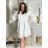 Women's Summer 3/4 Long Sleeve Dress (S/M ONE SIZE) INDIAN FASHION IMPEM23CA772