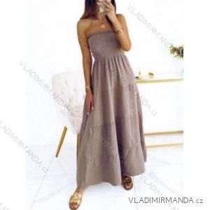 Šaty dlouhé letní mušelínové carmen přes prsa dámské (XS/S/M ONE SIZE) ITALSKÁ MÓDA IMWHP25BOLOGNA