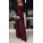 Overal dlhý elegantný s opaskom carmen cez prsia dámsky (XS/S/M ONE SIZE) TALIANSKA MÓDA IMWHP251927