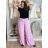 Kalhoty dlouhé oversize dámské GIRA (S/M/L ONE SIZE) ITALSKÁ MÓDA IMWHP25402/DUR S/M/L růžová