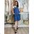 Kleid mit 3/4 Ärmeltasche für Damen (uni sl) ITALIAN Fashion IM3181746