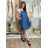 Kleid mit 3/4 Ärmeltasche für Damen (uni sl) ITALIAN Fashion IM3181746