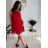 Šaty letní skládané bez rukávu dámské (S/M ONE SIZE) ITALSKÁ MÓDA IMD24058/DR zelená khaki S/M/L