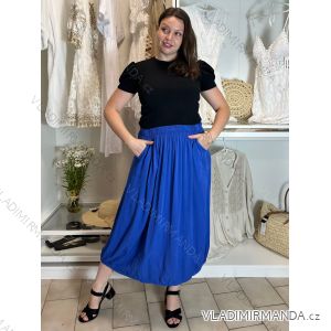 Sukně dlouhá s kapsami dámská MILAGO (M/L/XL ONE SIZE) ITALSKÁ MÓDA IM425244