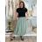 Elegant trousers with belt for women (S/M/L ONE SIZE) ITALIAN FASHION IM425057 M/L/XL green khaki