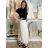 Elegante Hose mit Gürtel für Damen (S/M/L ONE SIZE) ITALIAN FASHION IM425057 M/L/XL Wein