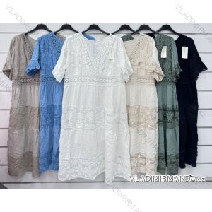 Šaty letní krajkové krátký rukáv dámské (S/M/L ONE SIZE) imwDS251993