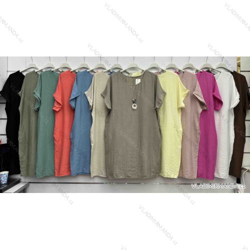 Elegantes Hemd Langarm Damen Kleid (S / M ONE SIZE) ITALIAN FASHION IMWY21734