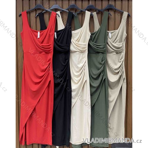 Šaty elegantní košilové dlouhý rukáv dámské (S/M ONE SIZE) ITALSKÁ MÓDA IMWY21734