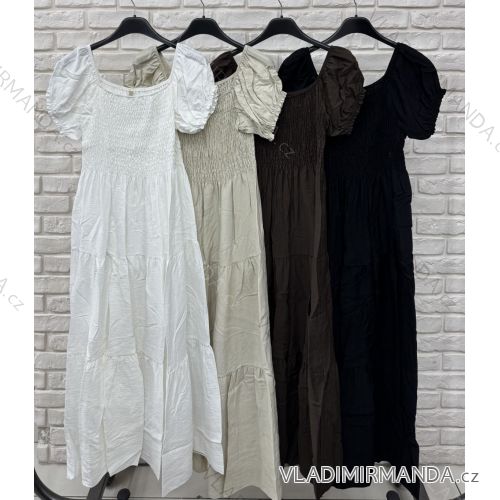 Kleid mit 3/4 Ärmeltasche für Damen (uni sl) ITALIAN Fashion IM3181746