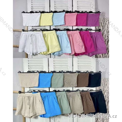 Women's short sleeve summer casual dress (S/M/L ONE SIZE) ITALIAN FASHION IMWGB25022