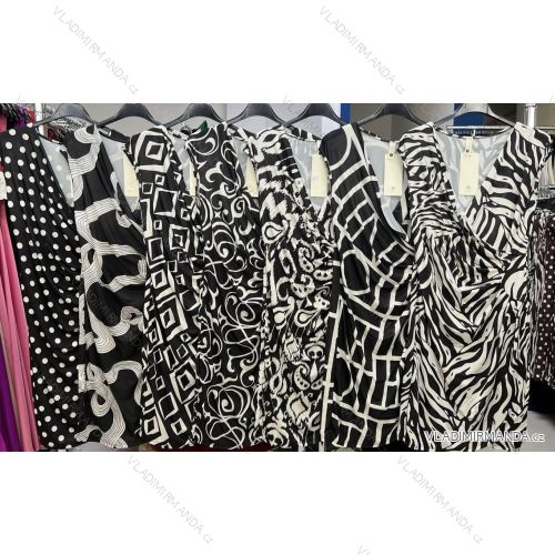 Šaty krátké icecool bez rukávu dámské (S/M/L ONE SIZE) ITALSKÁ MÓDA IMM25m177A