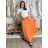 Langer Damenrock (S/M/L Einheitsgröße) ITALIAN FASHION IMWBL25483 S / M / L oranžová
