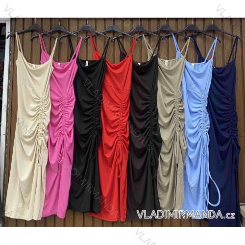 Šaty dlhé letné na ramienka dámske (XS/S/M ONE SIZE) TALIANSKA MÓDA IMWHD252363