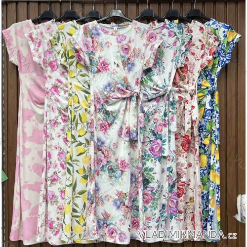 Šaty elegantní košilové dlouhý rukáv dámské (S/M ONE SIZE) ITALSKÁ MÓDA IMWY21734