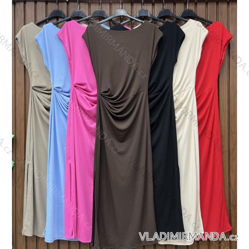 Šaty letní krátký rukáv dámské (XS/S/M ONE SIZE) ITALSKÁ MÓDA IMWHD252378