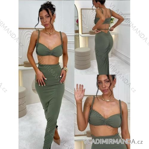 Strickrock-Set mit Trägeroberteil für Damen (Einheitsgröße S/M) ITALIAN FASHION IMM23M8509